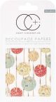 Craft Consortium Decoupage Papers 13.75inchX15.75inch 3 Per Pkg White Baubles