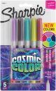 Sanford Sharpie Cosmic Color Ultra Fine Point Markers 5 Per Pkg