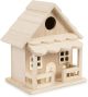 Wood Birdhouse with Porch 8.5 inch X 6.5 inch X 4.8 inch