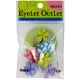 Eyelet Outlet Shape Brads 12 Per Pkg Stitched Flowers Bright