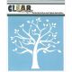 Clear Scraps Stencils 12 inch X12 inch Family Tree