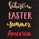 American Craft Word Pack Spring and Summer Die Cuts with a View Letter boards