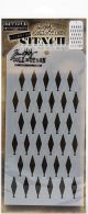 Tim Holtz Layered Stencil 4.125 inch X8.5 inch Shifter Diamonds