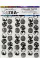 Dina Wakley Media Collage Tissue Paper 7.5 inch X10 inch 20 Per Pkg Backgrounds