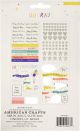 Hooray Phrase Stickers 153Per Pkg WGlitter and Foil Accents