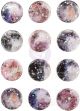 Moon Child Enamel Stickers 12Per Pkg WFoil & Glitter Accents