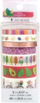 Amy Tan Stay Sweet Washi Tape 8Per Pkg WBlush Foil