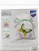 Vervaco Counted Cross Stitch Sachet Bags Kit 3.2inchX4.8inch 3 Per Pkg Butterflies 18 Count 