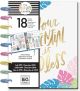 Happy Planner 18 Month Dated Medium Planner 7.75inchX9.75inch Pastel Tropics July 2019 Dec 2020