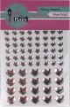 Pink and Main Glossy Adhesive Enamel Hearts 68 Per Pkg Rose Gold