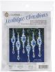 Nostalgic Christmas Beaded Crystal Ornament Kit Blue Crystal Ice Drops