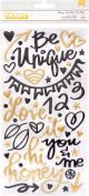 Vicki Boutin Wildflower and Honey Thickers 5.5inchX11inch 107 Per Pkg Honey Phrase Foam