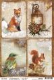 Ciao Bella Rice Paper Sheet A4 5 Per Pkg The Sound Of Winter Cards