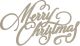Couture Creations Naughty Or Nice Chipboard Merry Christmas Sentiment