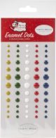 Carta Bella Adhesive Enamel Dots 60 Per Pkg Merry Christmas
