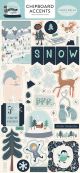 Snow Much Fun Chipboard 6inchX13inch Accents