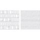 We R Memory Keepers Foil Quill Freestyle Stencils 7inchesX7inches 2Pk Alphabet