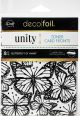 Deco Foil Toner Card Fronts By Unity 4.25 inch X5.5 inch 8 Per Pkg Butterfly Fly Away
