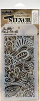 Tim Holtz Layered Stencil 4.125inchX8.5inch Doodle Art 1 Layered