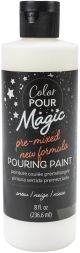 American Crafts Color Pour Magic Pre Mixed Paint 8oz Snow