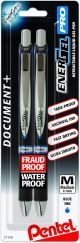 Pentel EnerGel PRO Permenant Gel Pen .7mm 2 Per Pkg Blue