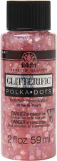 Folkart Glitterific Polk A Dots Paint 2oz Pinky Pie