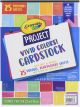 Crayola Project Cardstock Paper Pad 9 inch X12 inch 25 Sheets Assorted Colors 1 Pack of 25 Sheets