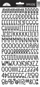 Doodlebug Sunshine Cardstock Alpha Stickers 6 inch X13 inch Beetle Black