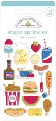 Doodlebug Sprinkles Adhesive Enamel Shapes Taste Of Summer Bar B Cute