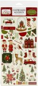 Hello Christmas Chipboard 6inchX13inch Accents Hello Christmas