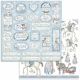 Stamperia Double Sided Cardstock 12inchX12inch Tag and Frames Winter Tales