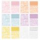 Simple Stories Color Vibe Alpha Sticker Book 12 Sheets Spring 1758 Per Pkg