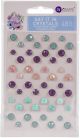 Prima Marketing Watercolor Floral Say It In Crystals Assorted Dots 48 Per Pkg