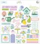 PinkFresh Cardstock Die Cuts Happy Blooms
