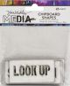 Dina Wakley Media Chipboard Shapes Speak Out 1 pack of 1 piece