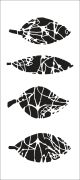 Crafter s Workshop Slimline Stencil 4 inch X9 inch Leaf Study