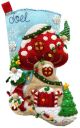 Bucilla Felt Stocking Applique Kit 18inch LongGnome For Christmas