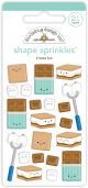 Doodlebug Sprinkles Adhesive Enamel Shapes S more Fun