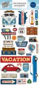 Road Trip Chipboard 6 inch X13 inch Accents