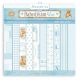 Stamperia Backgrounds Double Sided Paper Pad 8 inch X8 inch 10 Per Pkg Baby Dream Blue Day Dream