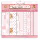 Stamperia Backgrounds Double Sided Paper Pad 8 inch X8 inch 10 Per Pkg Baby Dream Pink Day Dream