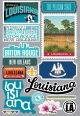 Reminisce Jet Setters 3.0 State Dimensional Stickers Louisiana
