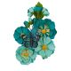 Prima Marketing Mulberry Paper Flowers Teal Beauty/Majestic