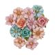 Prima Marketing Mulberry Paper Flowers Sunshine Bliss/Peach Tea