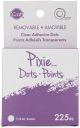 iCraft Pixie Dots Removable Adhesive Dots 225 Per Pkg 1 4 inch 