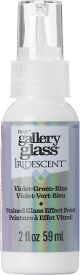 FolkArt Gallery Glass Paint 2oz Iridescent Violet/Green/Blue