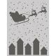 Simple Stories Hearth And Holiday Stencil 6 inch X8 inch Santa s Sleigh