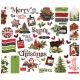Simple Vintage Christmas Lodge Bits and Pieces Die Cuts 48 Per Pkg 