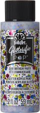 Folkart Glitterific Pop Acrylic Paint 2oz Birthday Party