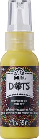 Folkart Dots Acrylic Paint 2oz Summer Sun